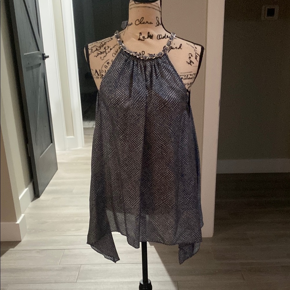 Michael Kor Elegant Blue Sleeveless Top